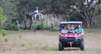 Drone Outdoors with Researchers