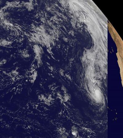 GOES-13 Image of Tropical Storm Lisa
