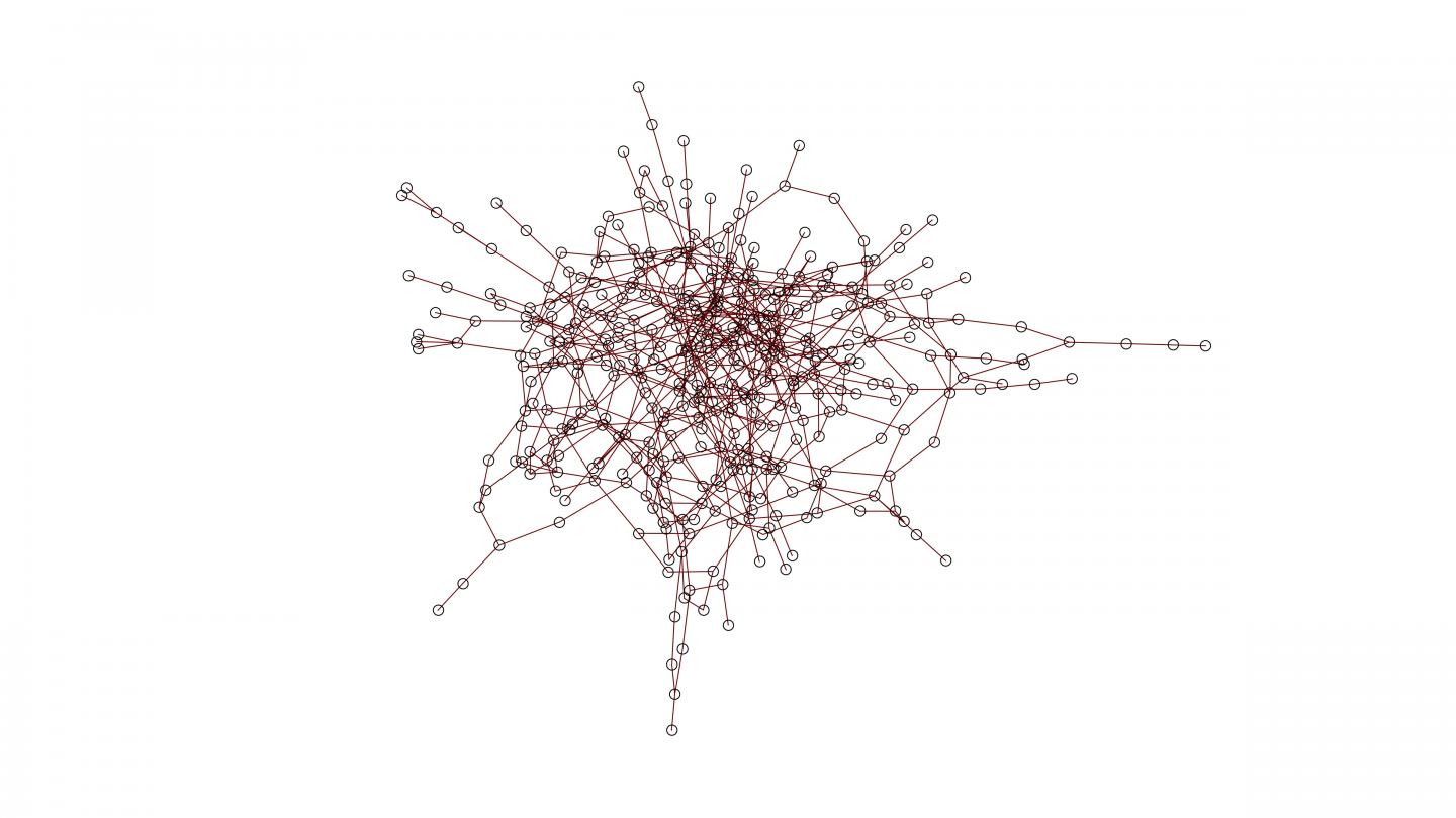 Image showing the nodes and lines of a prototypical power grid