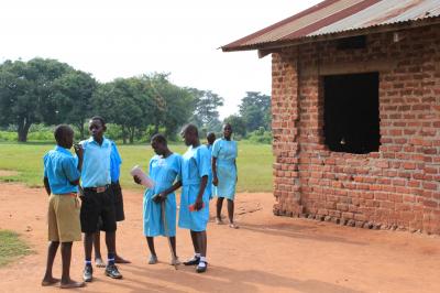 Students at a School in Rural Uganda