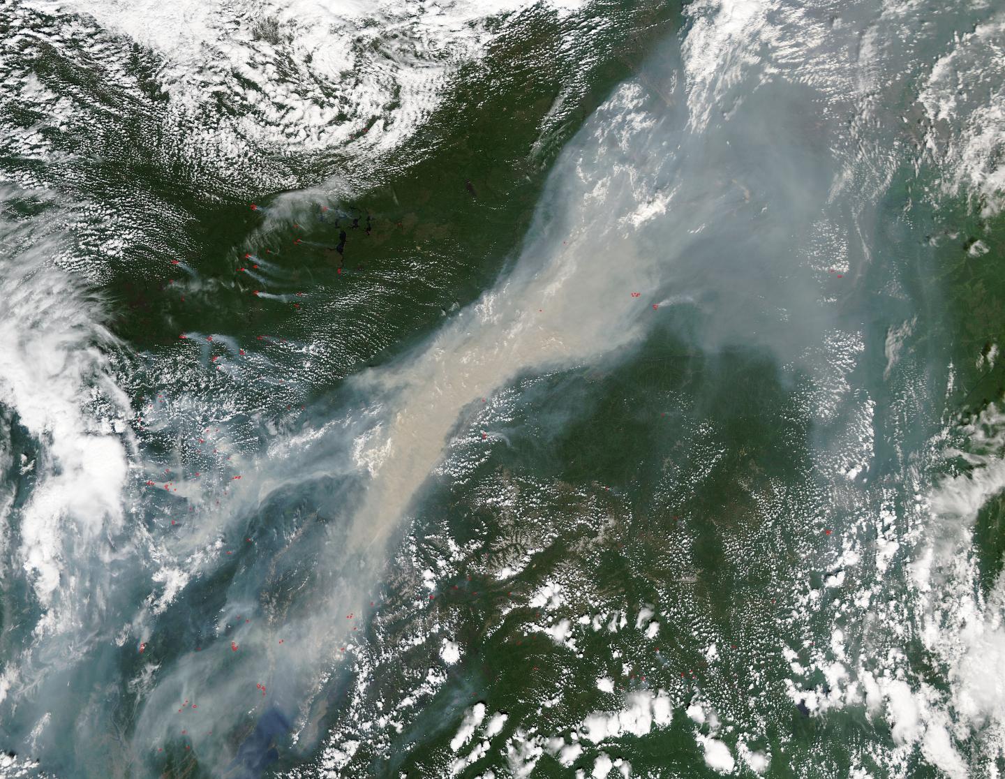 Smoke and Fires Across Central Russia | EurekAlert!