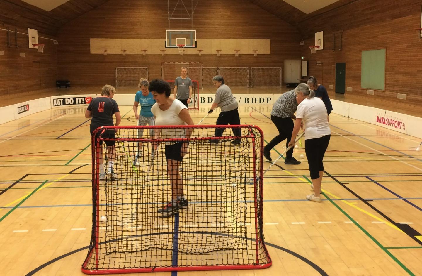 Women Playing Floorball