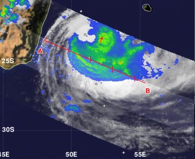 NASA's TRMM Satellite Flew over Cyclone Felleng