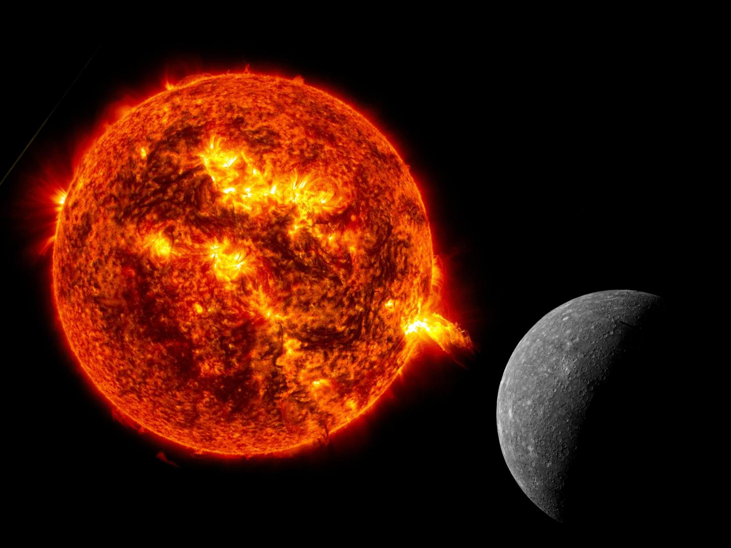 Sun and Mercury