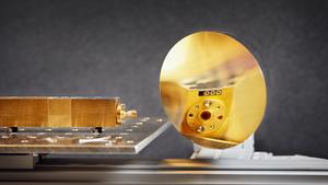 The radar transmitter and receiver can convert lower frequencies into extremely high frequencies of up to 340GHz.