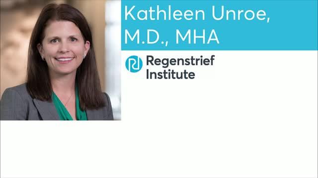 Kathleen Unroe, M.D., MHA of Regenstrief Institute and Indiana University School of Medicine