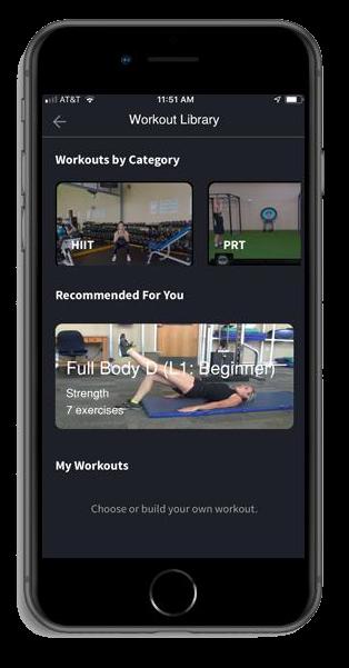 MyHEALTH workout screen cap