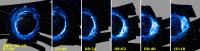Evolution of a dawn storm in Jupiter's polar auroras.