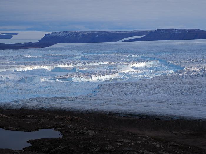 View of the  C.H. Ostenfeld Glacier.