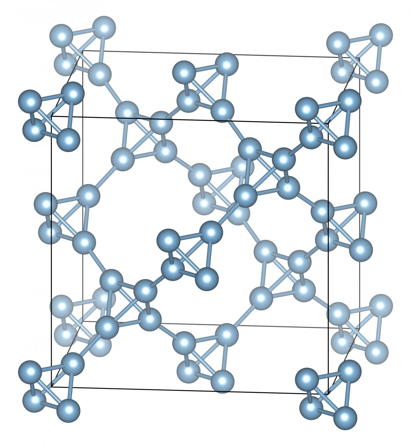Schematic Depiction of Supertetrahedral Aluminum Crystal Structure