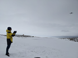 QUT's Dr Juan Sandino pilots drones in Antarctica