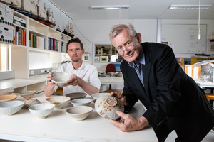 Ceramics collection donated to Flinders University by Michael Abbott AO QC for archaeological research