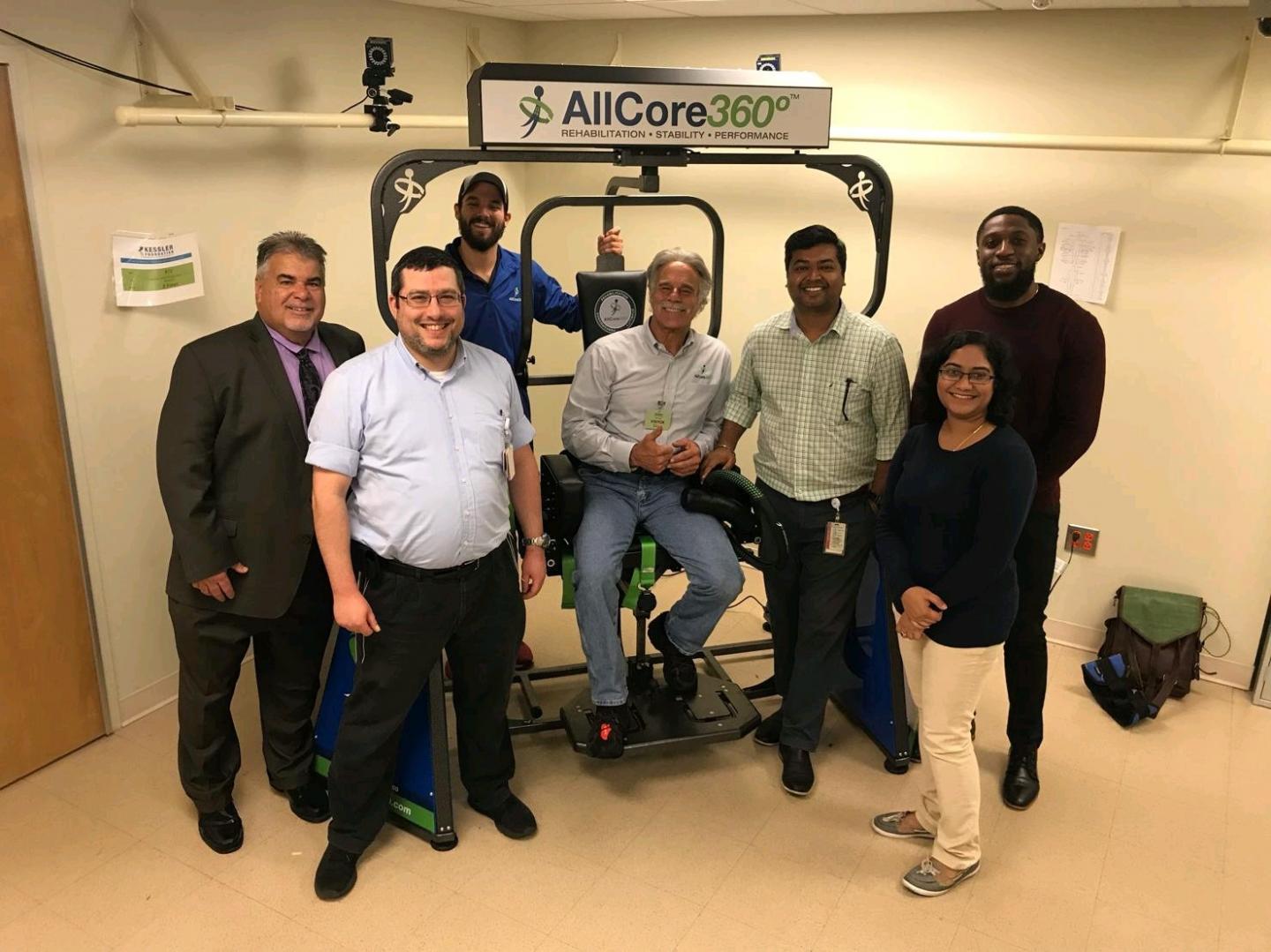 The Study Team in the Balance Assessment and Training Laboratory at Kessler Foundation