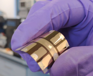 Flexible perovskite solar cell - can be printed on steel for roofs