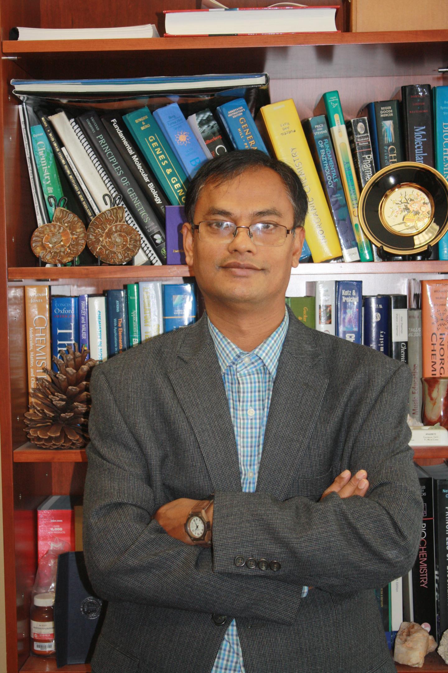 Subhrangsu Mandal, UTA Associate Professor of Chemistry and Biochemistry and Leader of the Project