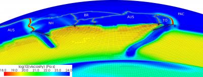 Adaptively Refined Mesh in the SW Pacific