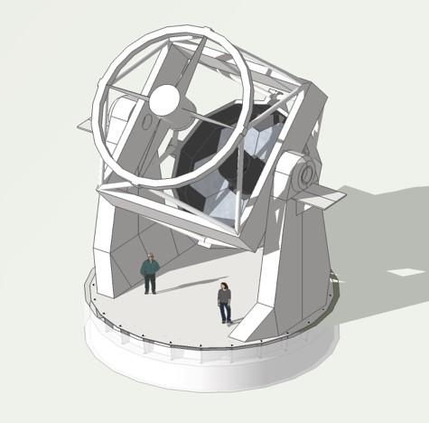 Computer Generated Image of the New 4 m Robotic Telescope