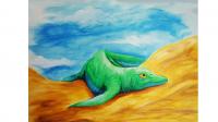 Illustrated Amphibious Ichthyosaur