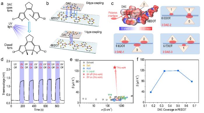 Polaron interfacial occupied entropy engineering