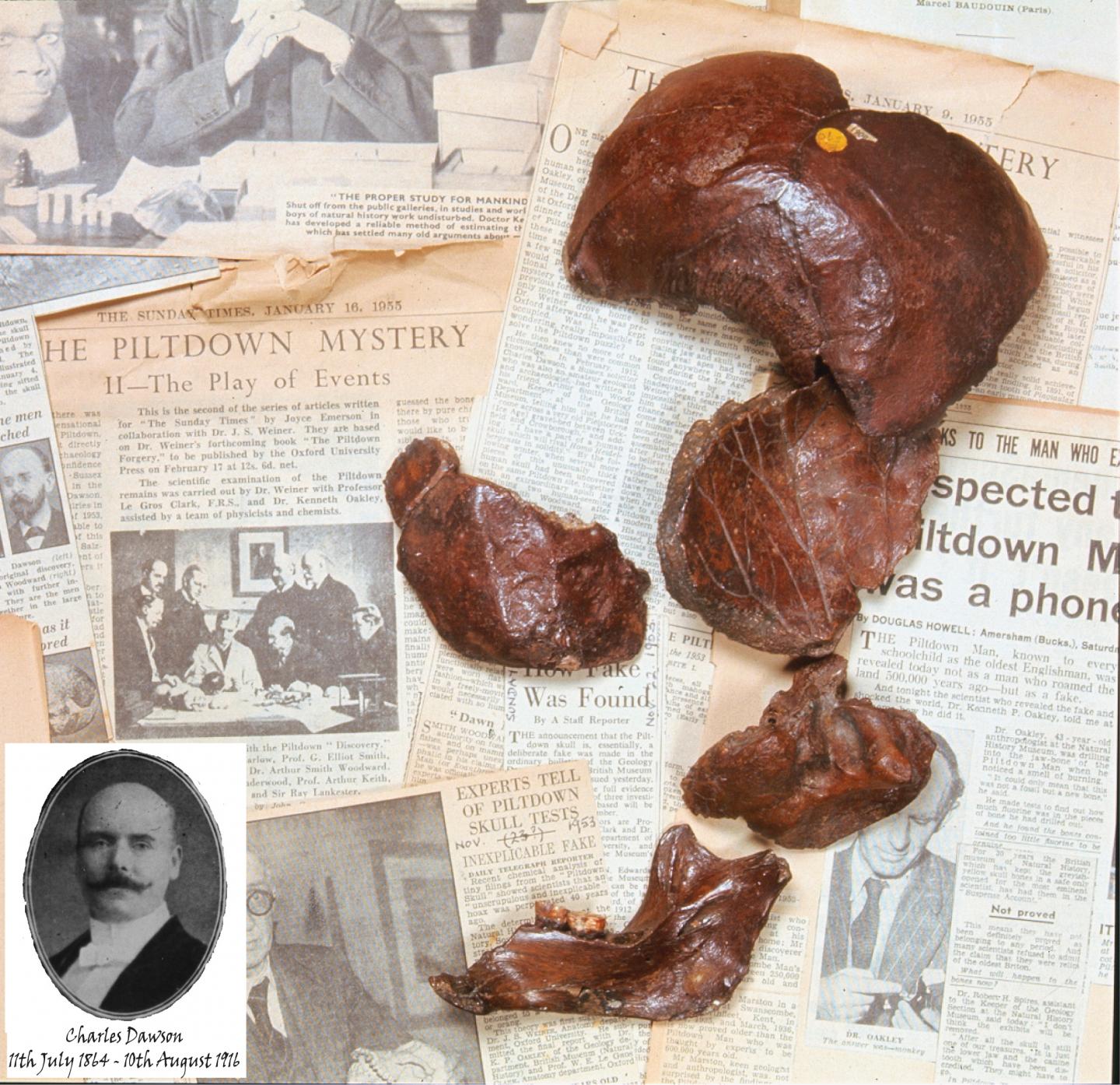 Fake Fossils and Old Print Coverage of the Piltdown Man
