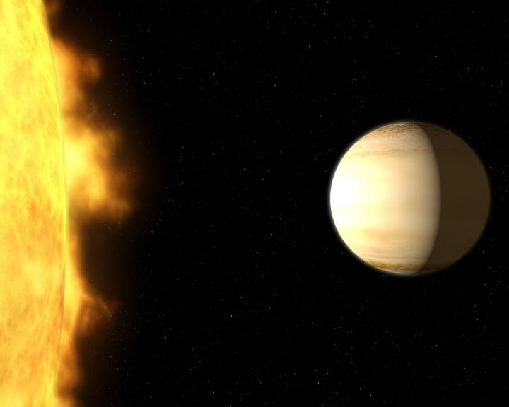 Wasp-39b and Its Parent Star (Artist's Impression)