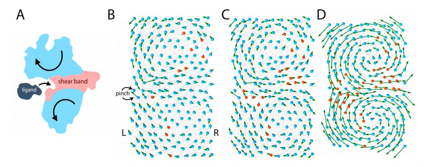Elastic Model of a Protein Binding to a Ligand