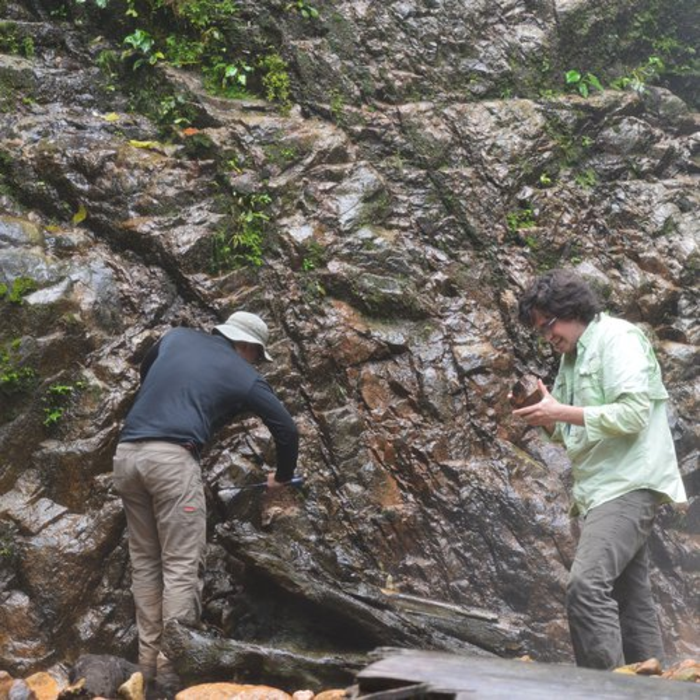 Researchers at canyon site