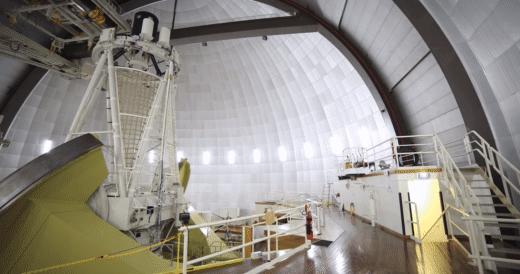 The SAMI instrument inside the Anglo Australian Telescope being readied for action