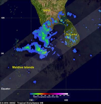 TRMM Image of 91B