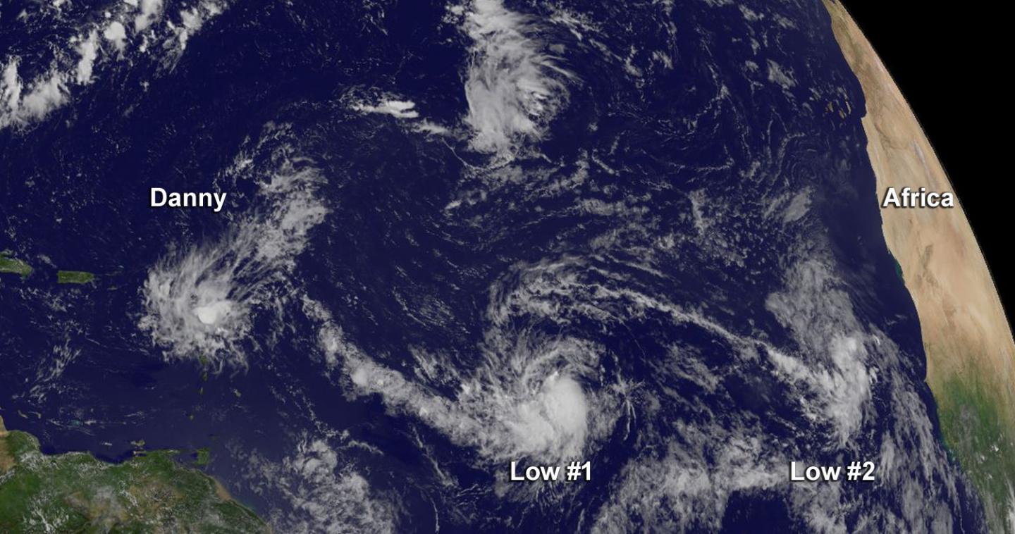 GOES-East Image of Danny