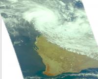 Visible NASA Image of Cyclone Lua