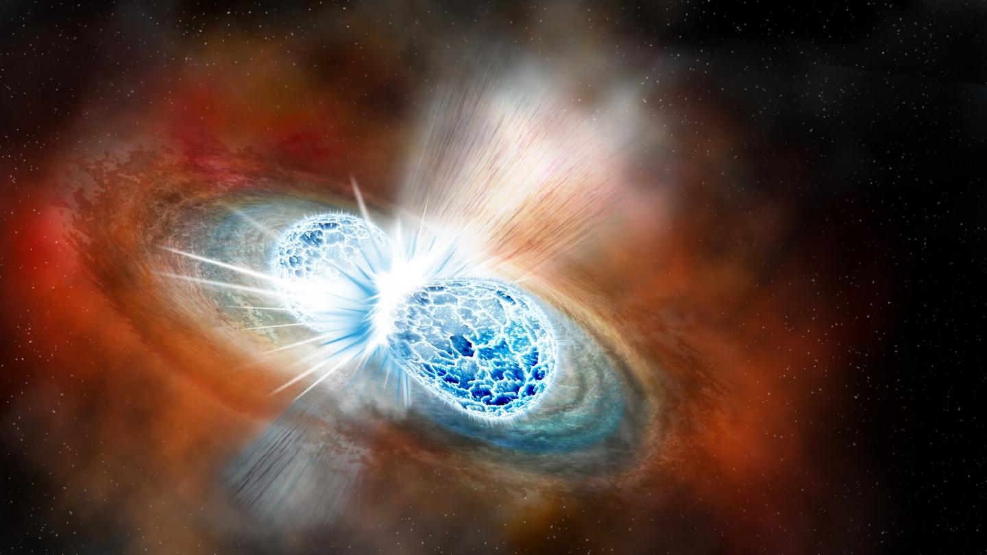 Breaking: the First Light from Two Neutron Stars Merging