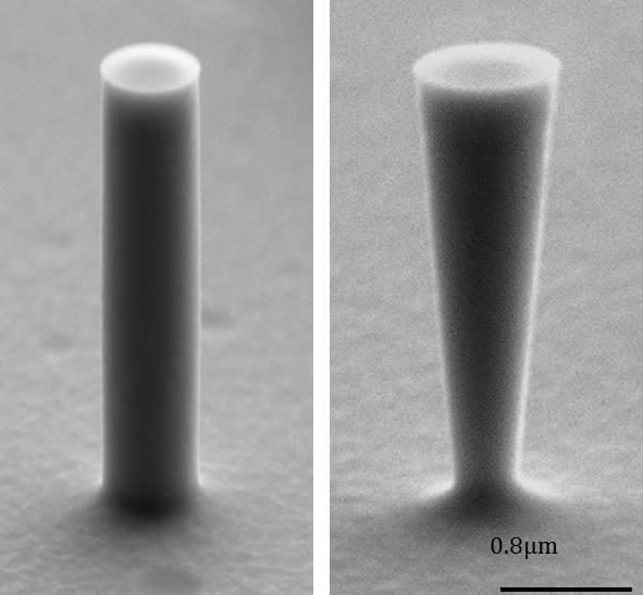 Silicon Nanostructures Under SEM