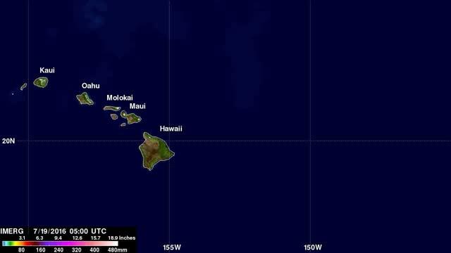 IMERG Video of Rainfall Over Hawaii