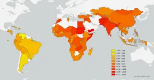 Climate–agriculture–gender inequality hotspot LMICs across the globe