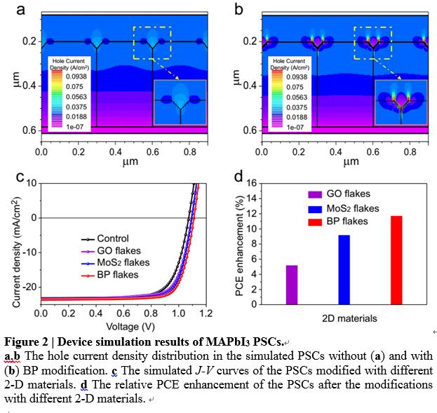 Figure 2 | Device simulation results of MAPbI3 PSCs.
