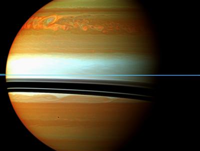 Tail of Storm in Saturn's Northern Hemisphere
