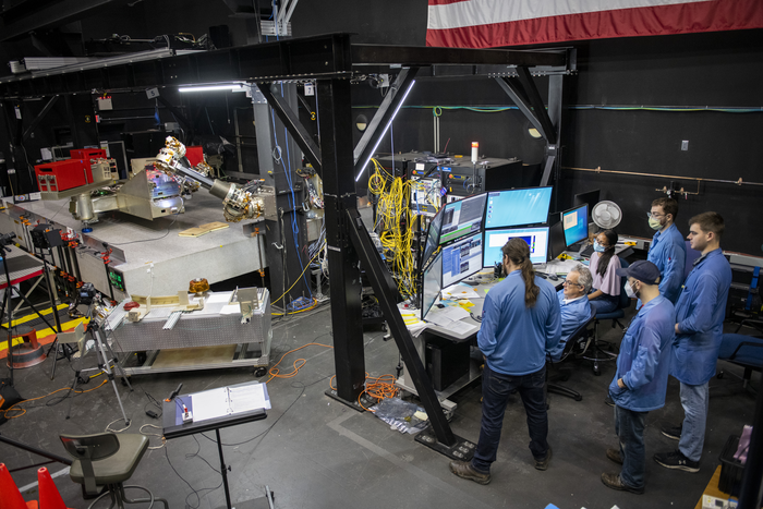 NRL Engineers Ready Innovative Robotic Servicing of Geosynchronous Satellites (RSGS) Payload for Launch