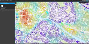 Map of canopy cover in Berlin