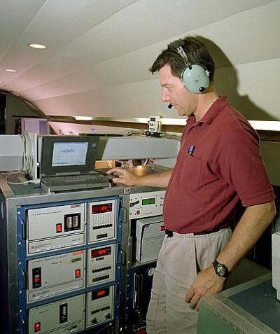 Grumman Gulfstream I Aircraft, Used to Measure Atmospheric Phenomena