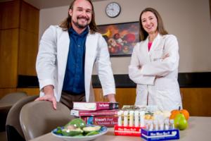 Dr. Jacob Mey and Renee Stelzer of Pennington Biomedical Research Center