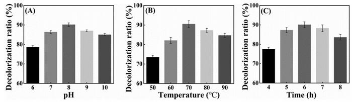 Optimization of the decolorization process for S. mukurossi adsorbed extract