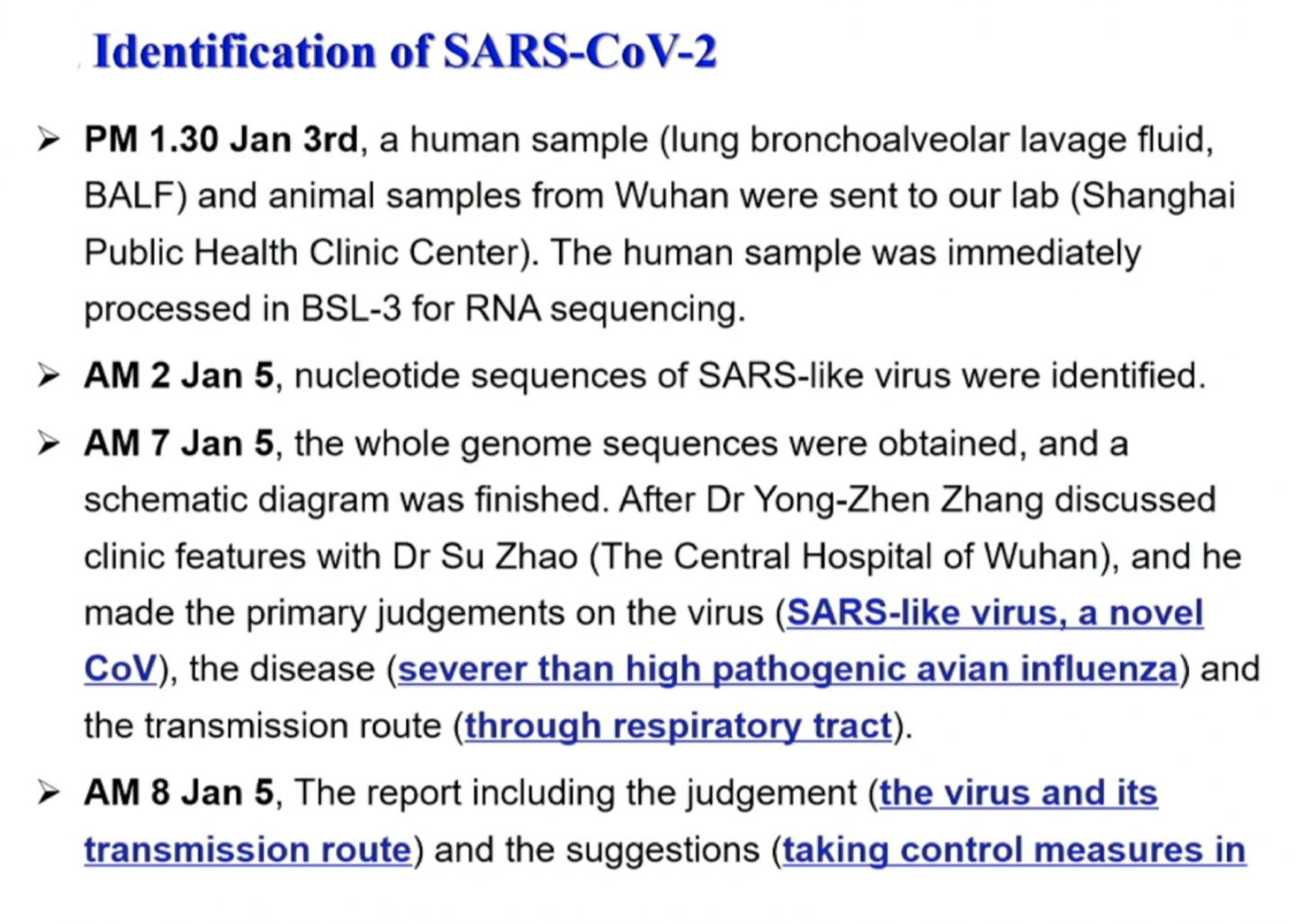 Timeline from Sample Collection to Data Release