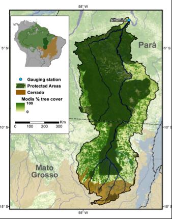 Map of Xingu Watershed