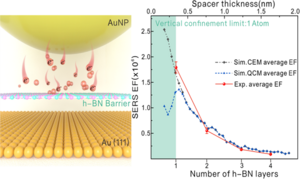 Monolayer Hexagonal Boron Nitride Can Extend Plasmonic Enhancement Limit