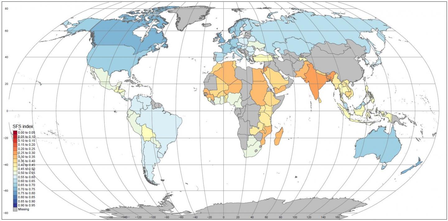 Global Food System Sustainability Map