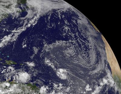 GOES-13 Visible Image of Tropical Storm Colin