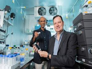 University of Houston researchers Chandra Mohan and Richard Willson