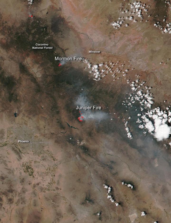 Wildfires in Arizona Still Burning EurekAlert!