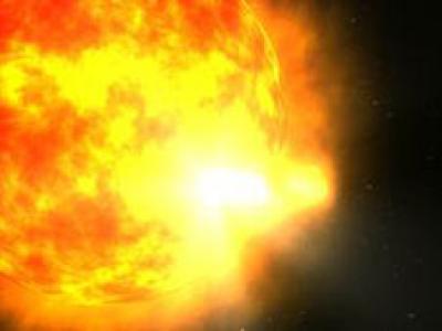 Artist's Concept of Coronal Mass Ejection Cannibalism (1 of 2)